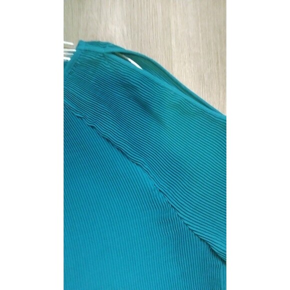 2 XL Roz & Ali Teal Top - slit in sleeve - Picture 5 of 7